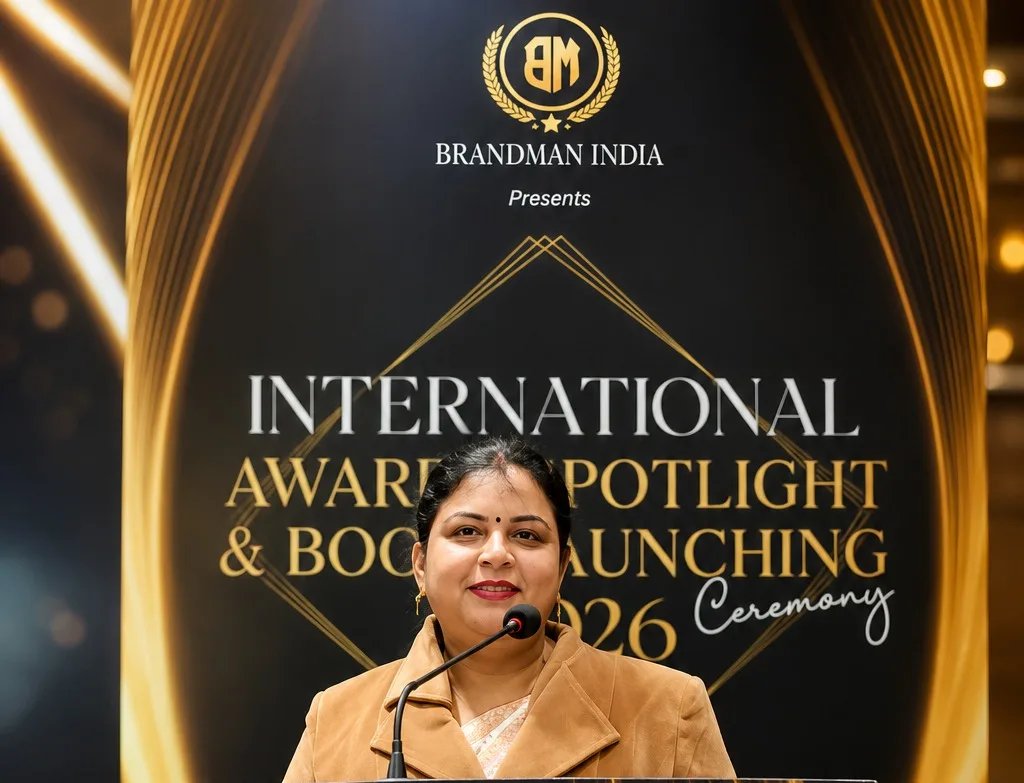 Dr. Pragati Sinha honoured at the International Award Spotlight & Book Launching Ceremony